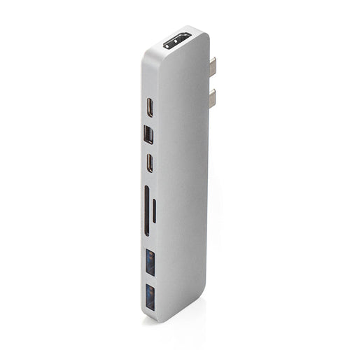 HyperDrive GN28D-SIL-GL-50 PRO 8-in-2 USB-C Hub (Silver)