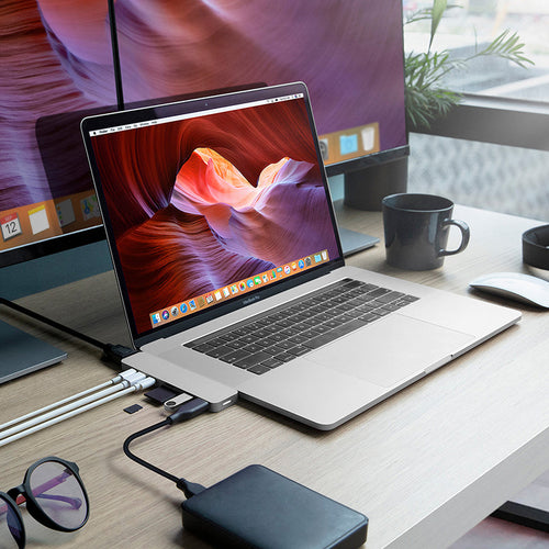 HyperDrive GN28D-SIL-GL-50 PRO 8-in-2 USB-C Hub (Silver)