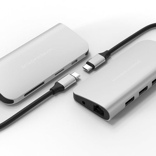 HYPERDRIVE HD30F POWER 9-in-1 USB-C Hub (Silver)