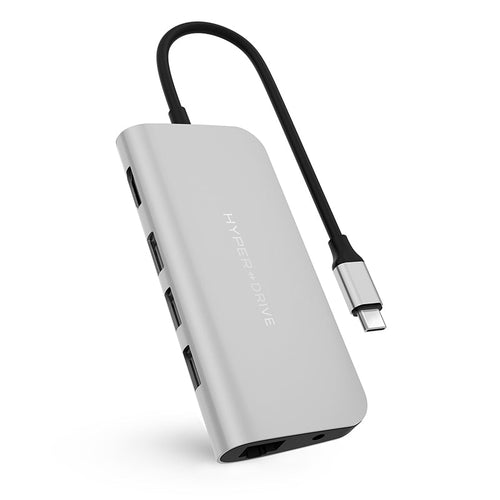 HYPERDRIVE HD30F POWER 9-in-1 USB-C Hub (Silver)