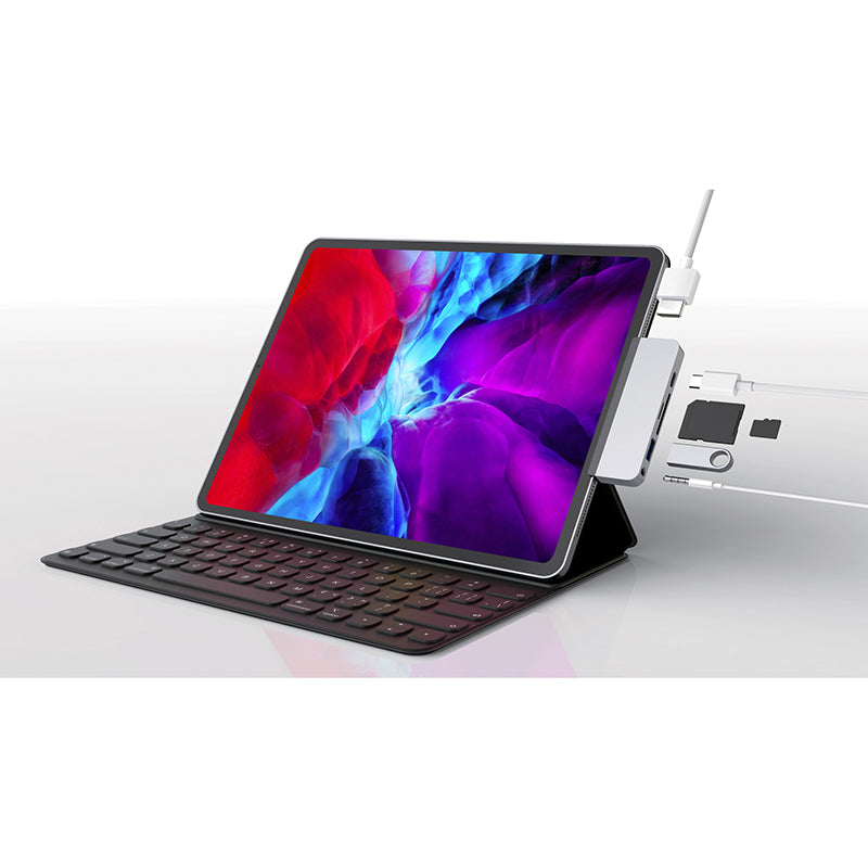 HyperDrive HD319B-Silver 6-in-1 USB-C Hub