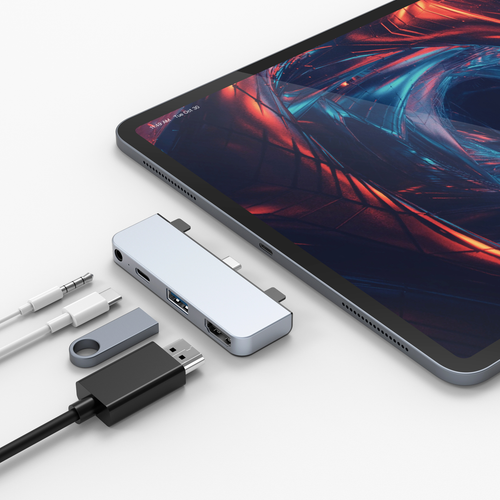 Hyperdrive HD319E-Silver 4-in-1 USB-C Hub