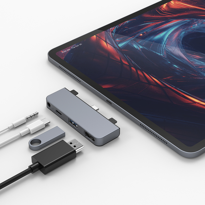 Hyperdrive HD319E-Gray 4-in-1 USB-C Hub
