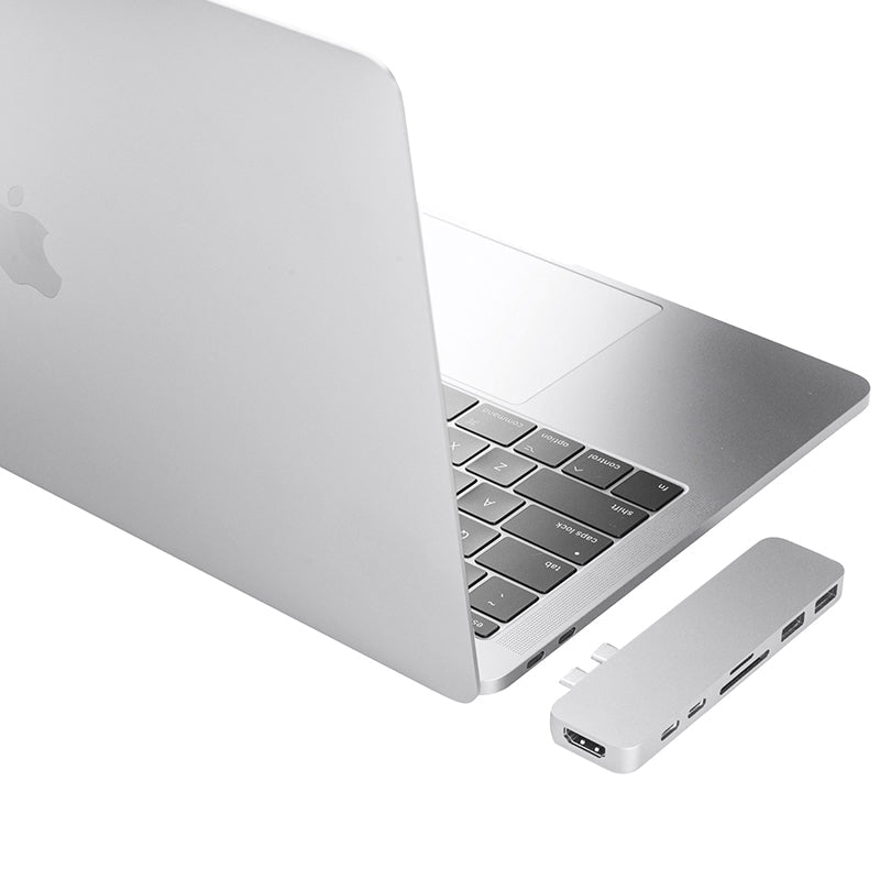 HyperDrive HD28C DUO 7-in-2 USB-C Hub (Silver)
