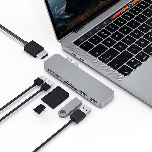 HyperDrive HD28C DUO 7-in-2 USB-C Hub (Grey)