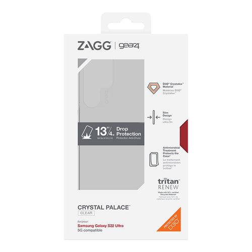 Gear4 Galaxy S22 Ultra Crystal Palace Case (Clear)