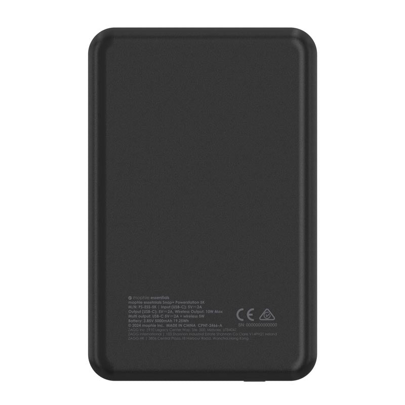 Mophie MP-401112180 Snap+ Powerstation 5000mAh Power Bank (Black)