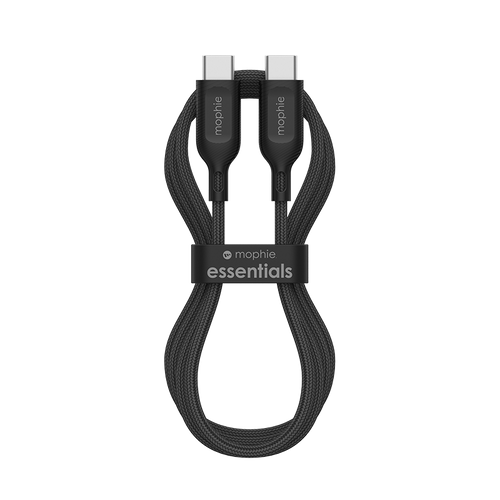 Mophie MP-40912236 Essentials Braided C to C 60W 1M (Black)