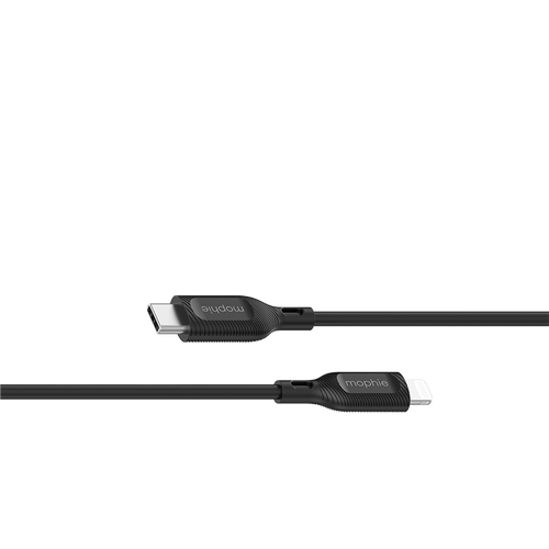 Mophie TN-1M-TPE-FG USB-C to Lightning Essential Cable (Black)