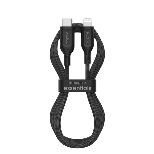 Mophie TN-1M-Braided-FG USB-C to Lightning Essential (Black)