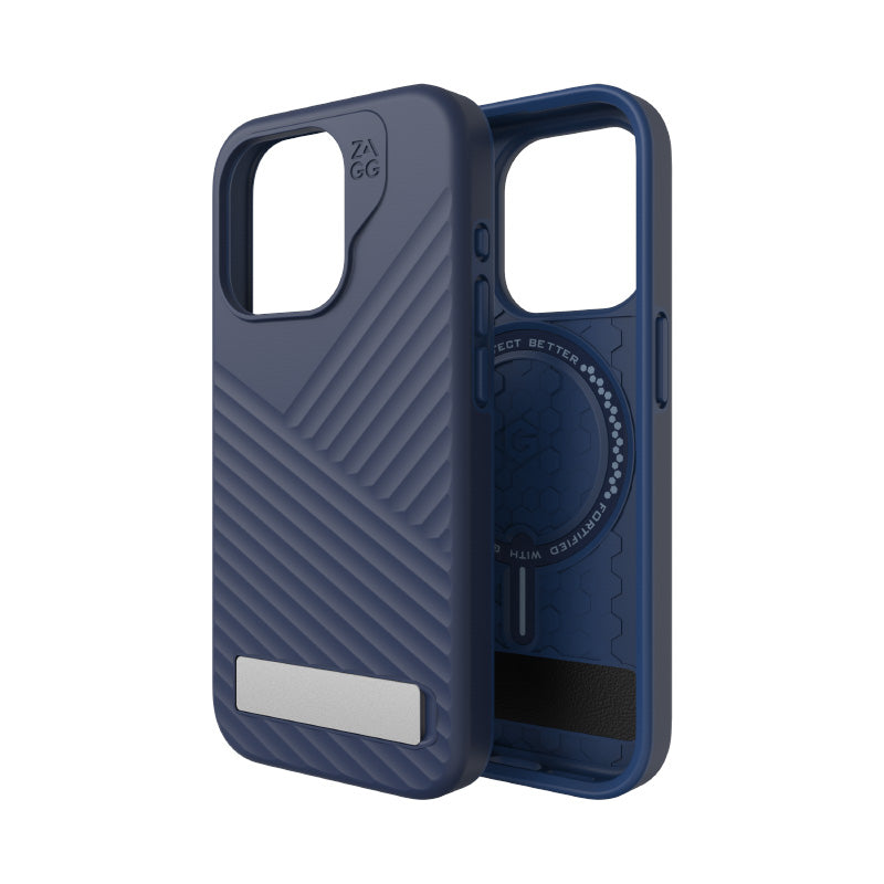 ZAGG iPhone 15 Pro Denali Snap Kickstand Case (Navy)