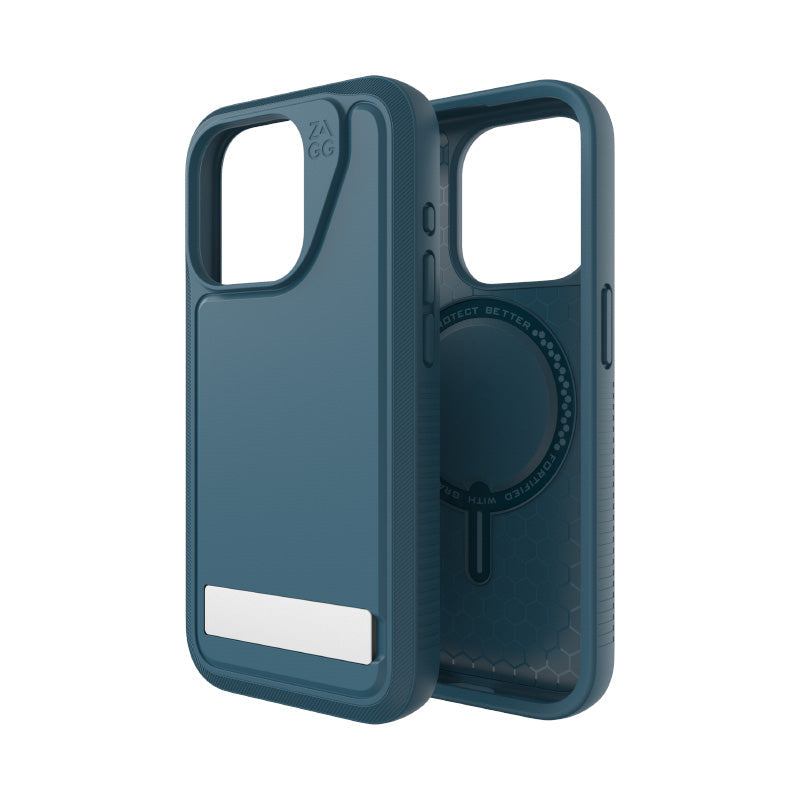 ZAGG iPhone 15 Pro Everest Snap Kickstand Case (Marine)