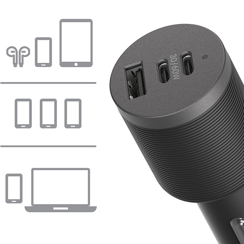 Otterbox USB-C Car Charger 72W 3-Port Premium Pro Fast Charge