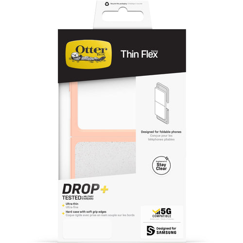 Otterbox OB-77-93111 Flip5 Thin Flex Case for Samsung Galaxy Z  (Peach/Stardust)