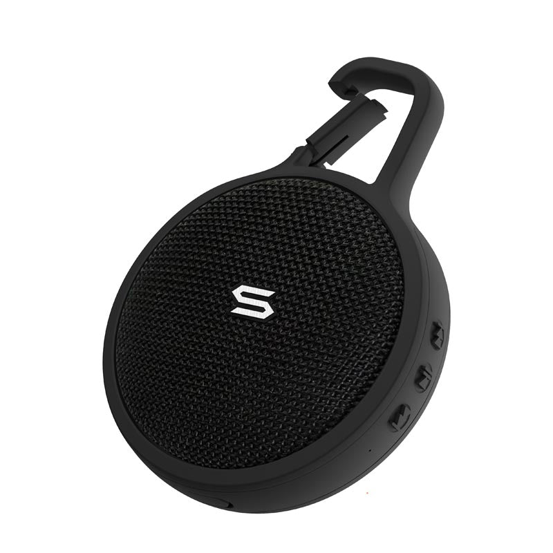 SOUL SS90BK S-S-STORM MINI Ultra Portable Wireless Speaker with Clip, Black