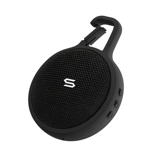 SOUL SS90BK S-S-STORM MINI Ultra Portable Wireless Speaker with Clip, Black