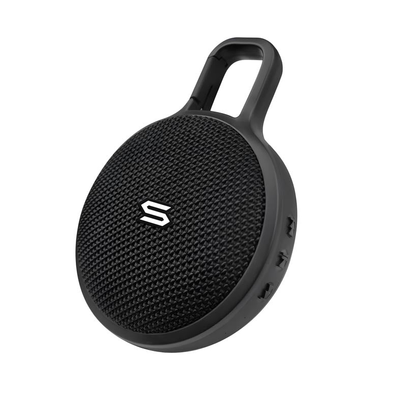 SOUL SS90BK S-S-STORM MINI Ultra Portable Wireless Speaker with Clip, Black