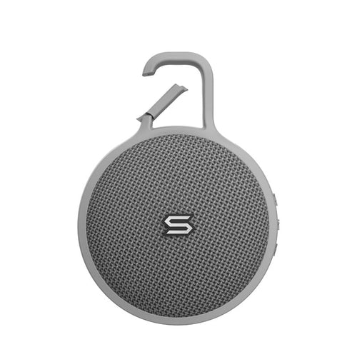 SOUL SS90GY S-STORM MINI Ultra Portable Wireless Speaker with Clip, Grey