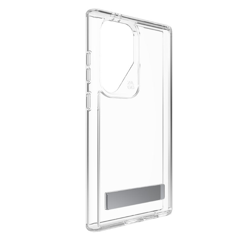 Zagg Crystal S24 Ultra Palace with Kick Stand for Samsung (Clear)