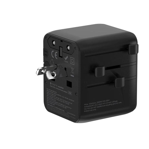 Mophie MP-409917457 Gan PD35W 3C2A Universal Travel Adapter (Black)