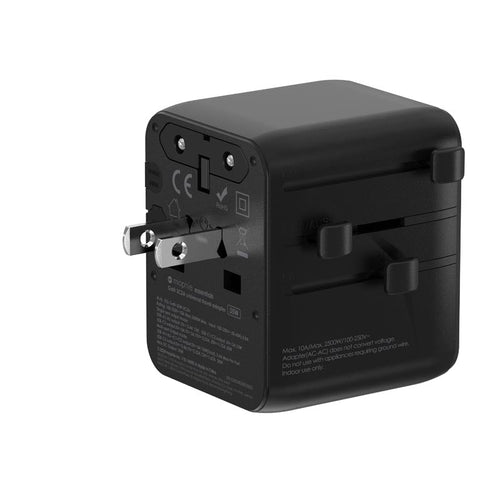 Mophie MP-409917457 Gan PD35W 3C2A Universal Travel Adapter (Black)