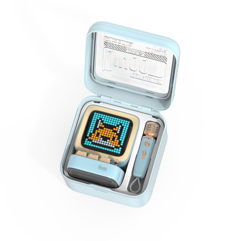 Divoom Ditoo-Mic Retro Pixel Art BT Speaker (Blue)