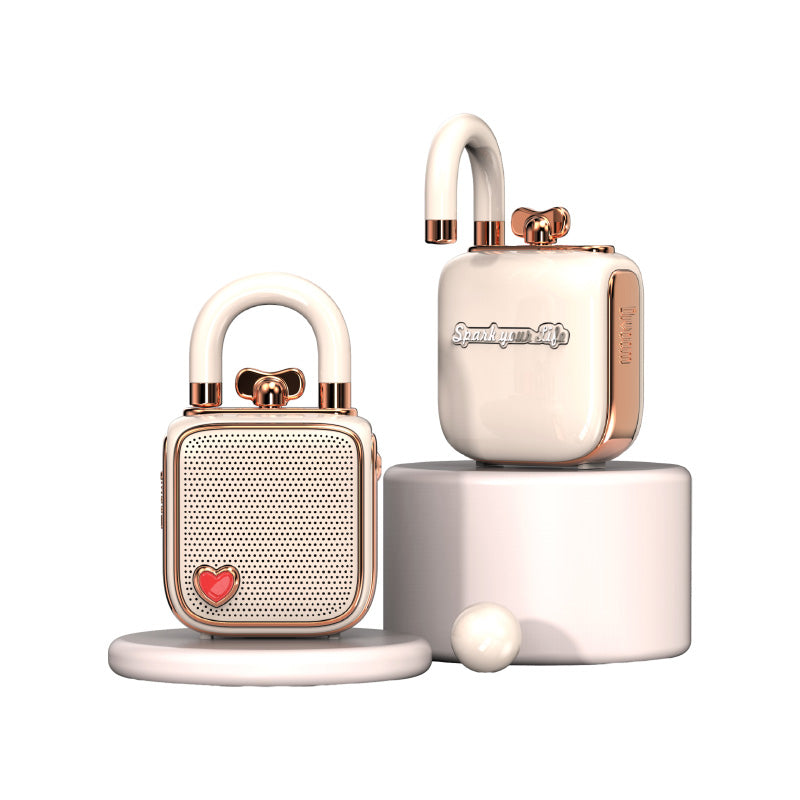 Divoom D-LoveLock-PK/Ultra Mini Portable Speaker with TWS (Pink)