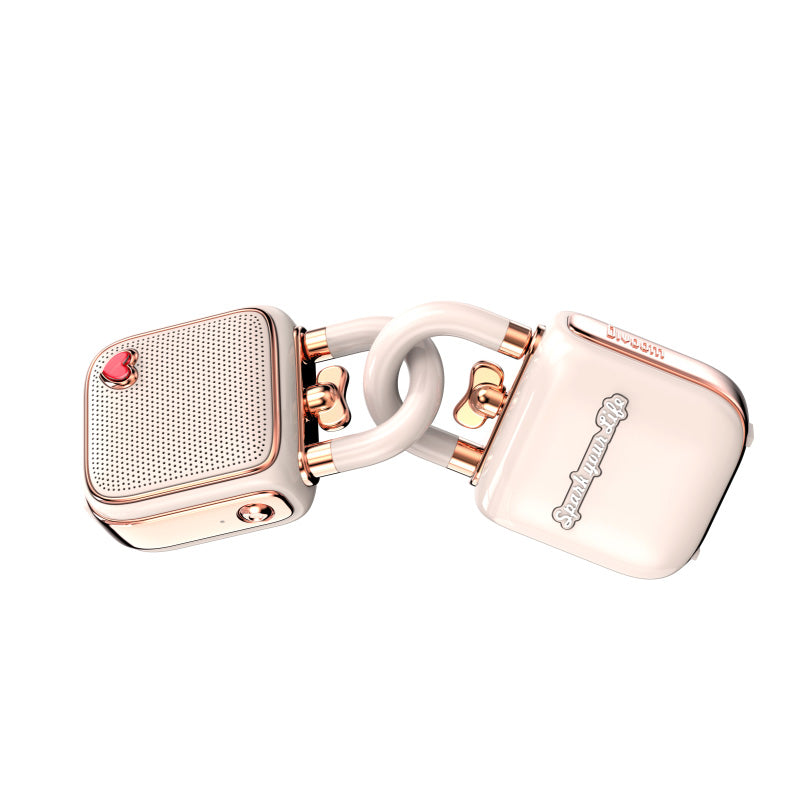 Divoom D-LoveLock-PK/Ultra Mini Portable Speaker with TWS (Pink)