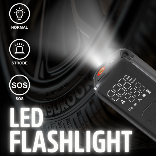 Energizer PAC4000 Portable Air Compressor with 2000mAh Power Bank