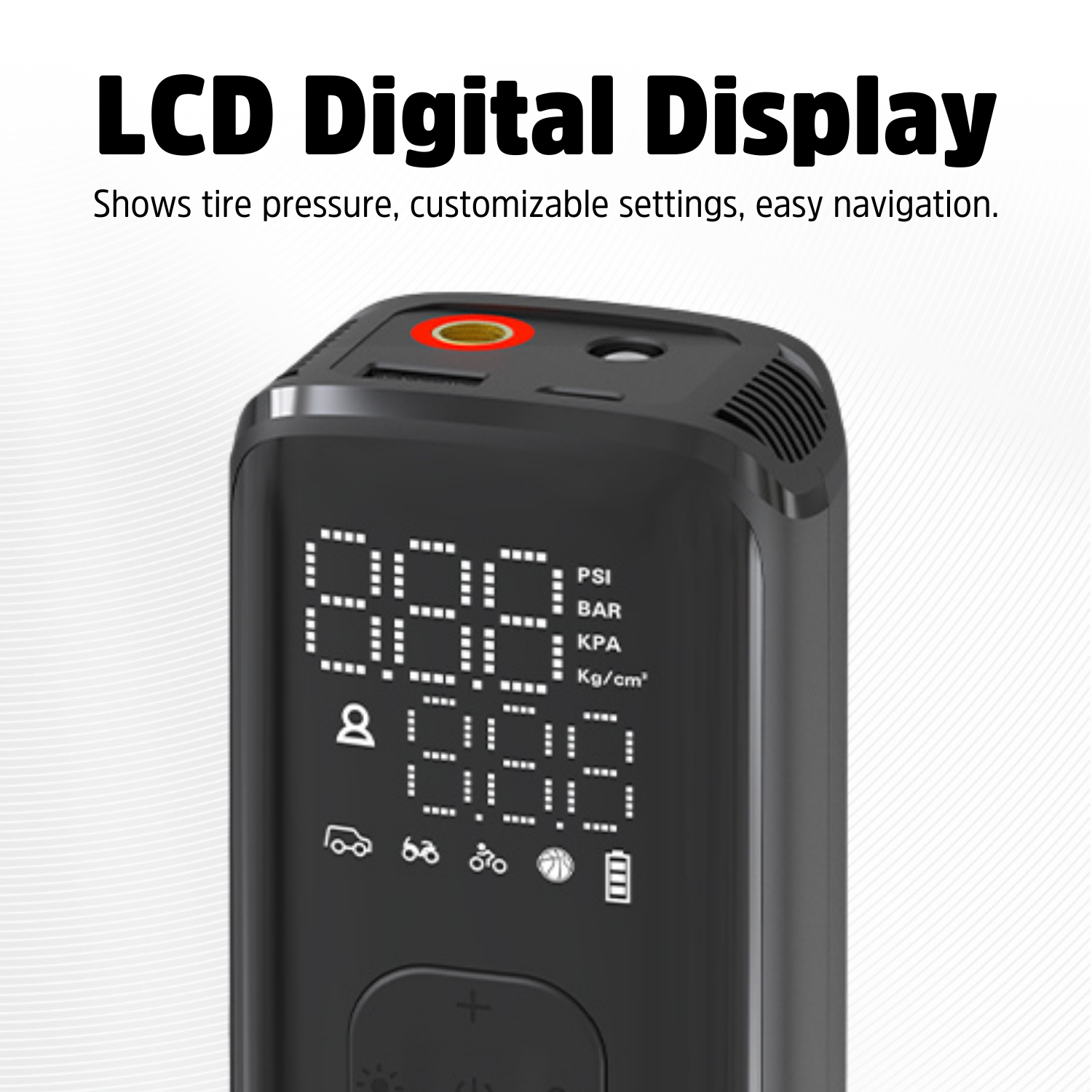 Energizer PAC4000 Portable Air Compressor with 2000mAh Power Bank