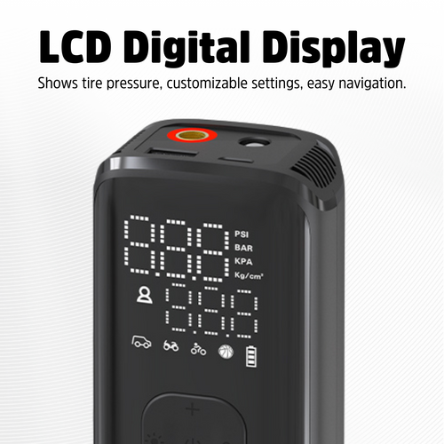 Energizer PAC4000 Portable Air Compressor with 2000mAh Power Bank