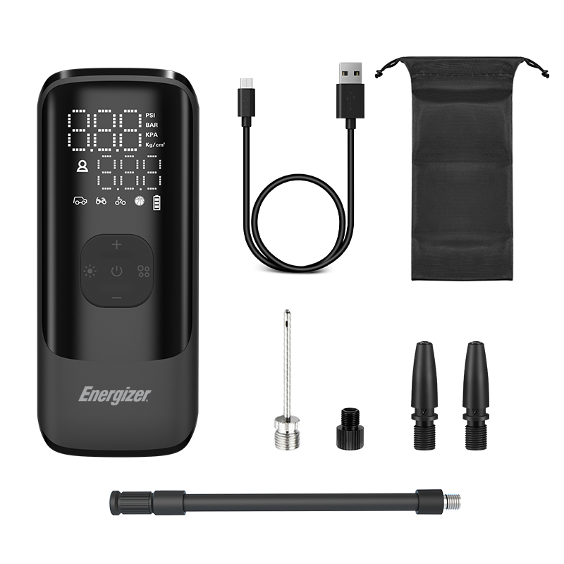 Energizer PAC4000 Portable Air Compressor with 2000mAh Power Bank