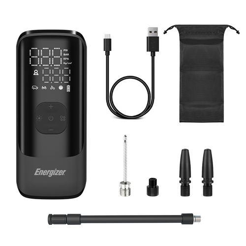 Energizer PAC4000 Portable Air Compressor with 2000mAh Power Bank