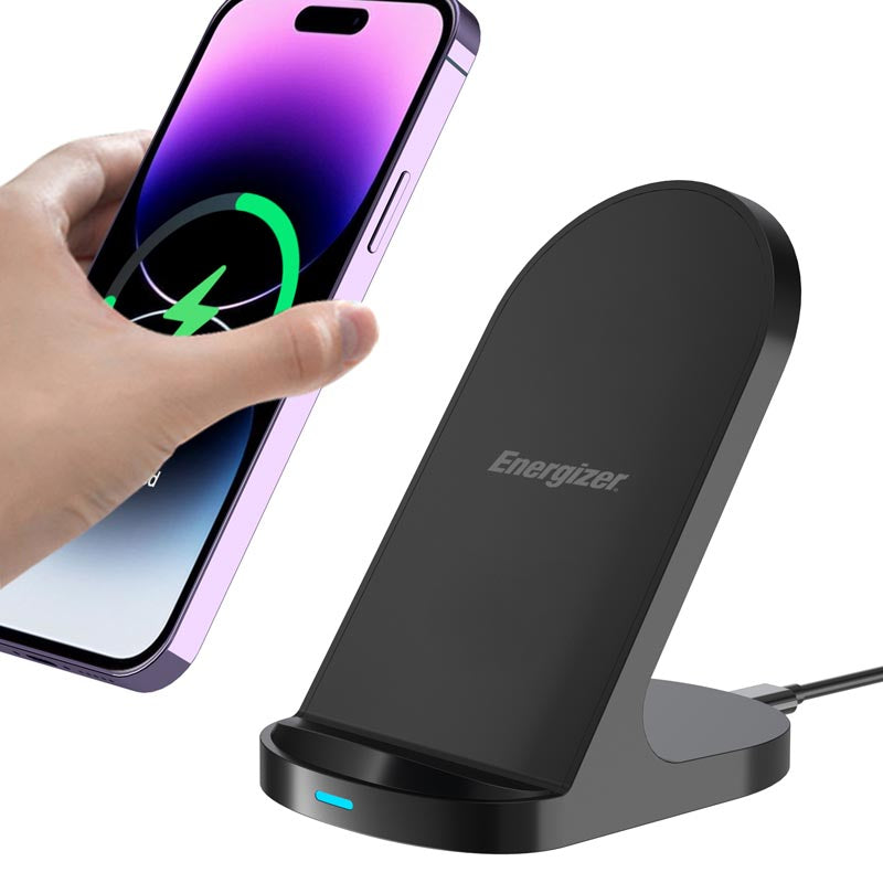 Energizer WCP108 15W Dual Coils Magnetic Wireless Charger (Black)