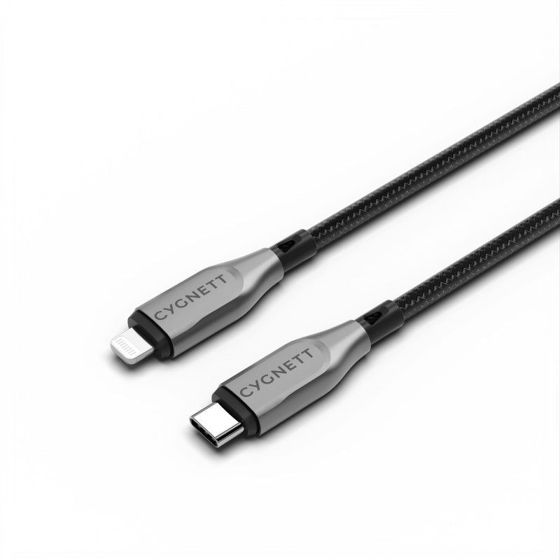 Cygnett CY4671PCCCL Armoured Lightning To USB-C Cable 3M (Black)