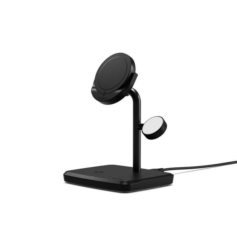 Cygnett CY5100BUNCP Qi2.0 3-In-1 Charge Base (Black)