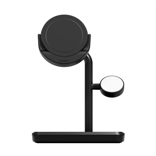 Cygnett CY5100BUNCP Qi2.0 3-In-1 Charge Base (Black)