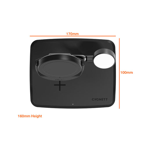 Cygnett CY5100BUNCP Qi2.0 3-In-1 Charge Base (Black)