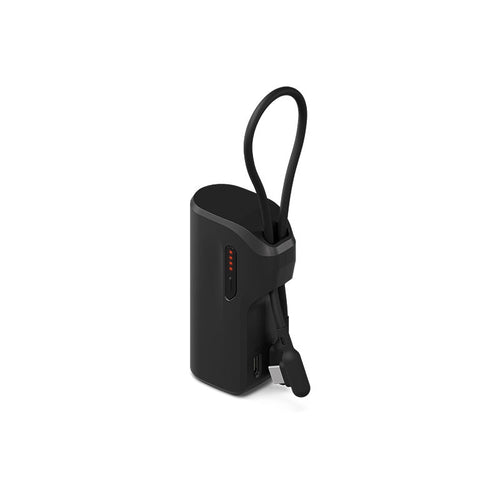 Cygnett CY5356PBCHE Thumboost 5K Powerbank Built-in Cable (Black)