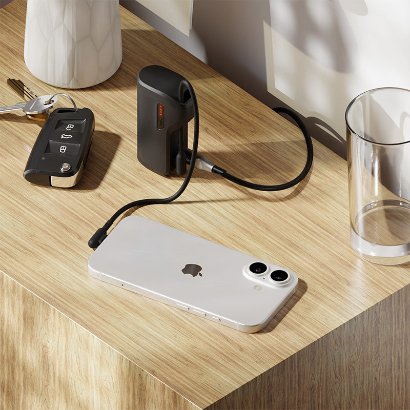 Cygnett Thumboost 5K Powerbank Built-in Cable (Black)