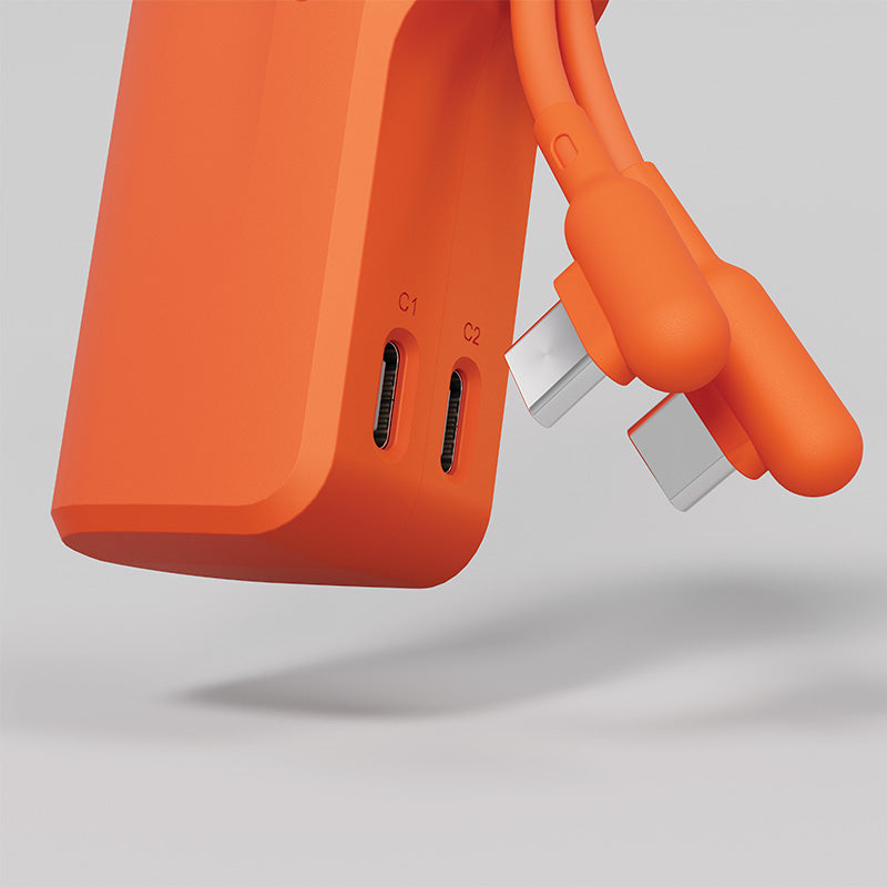 Cygnett Thumboost 5K Powerbank Built-in Cable (Neon Dusk)