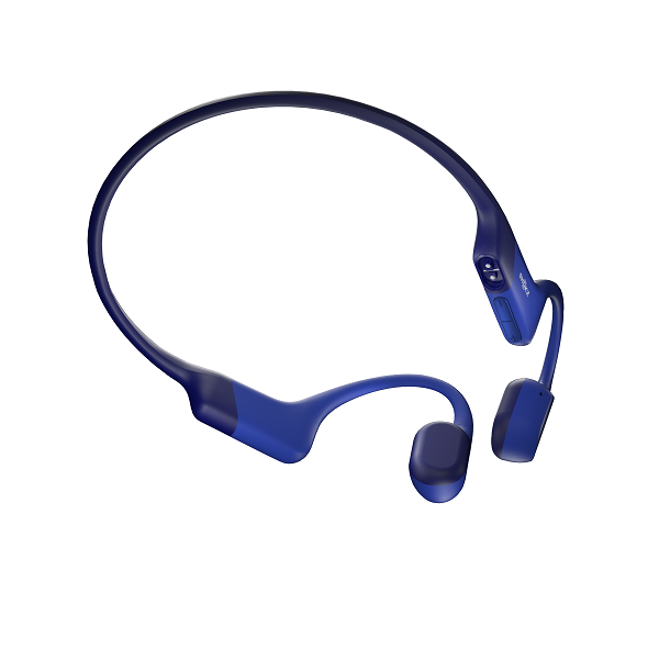 Shokz OpenRun Bone Conduction Open-Ear Headphones (Blue)