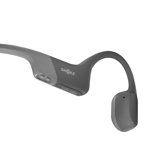 Shokz OpenRun Bone Conduction Open-Ear Headphones (Grey)