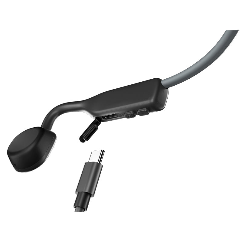 Shokz OpenMove Bone Conduction Open-Ear Headphones (Grey)