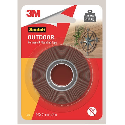 3M 4011 - 21MMx2M Scotch Mounting Tape
