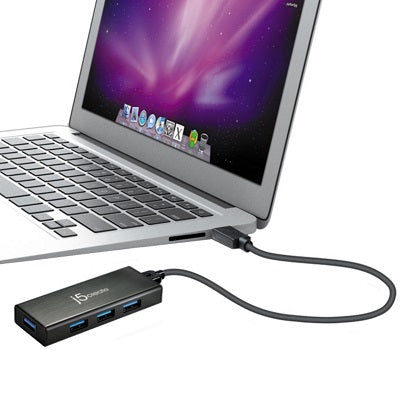 J5Create USB 3.0 4-port Mini Hub (JUH340) w Power Adapter