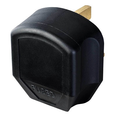 Masterplug 7B-MPA 13 Amp Rubber Plug (Black)