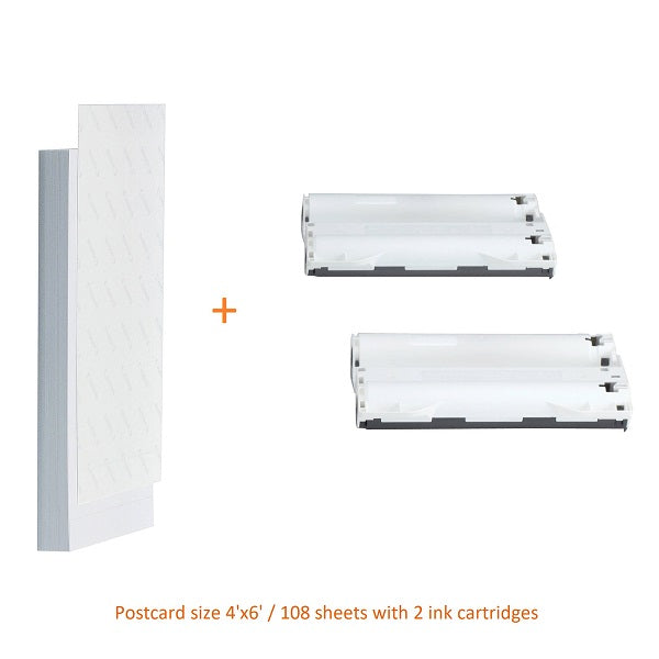 Canon RP-108 4R Size Paper + Ink Cartridge (108 Sheets)