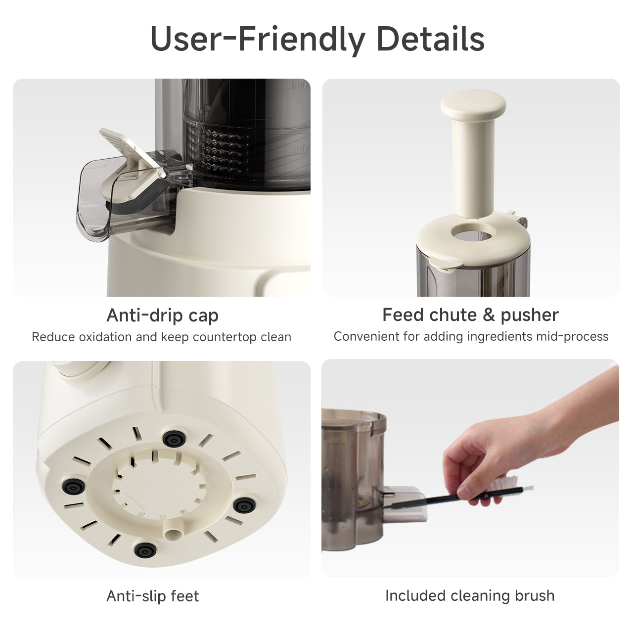 Simplus ZZJH010CW01-S Creamy White Slow Juicer