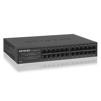 Netgear 24-Port Unmanaged Gigabit Switch (Metal Housing) (GS324-10)
